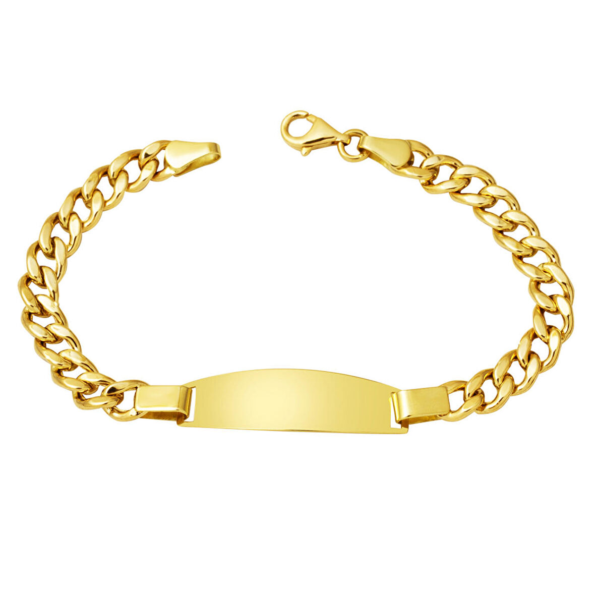 Kalın Gurmet Zincirli 14 Ayar Çocuk Bilekliği