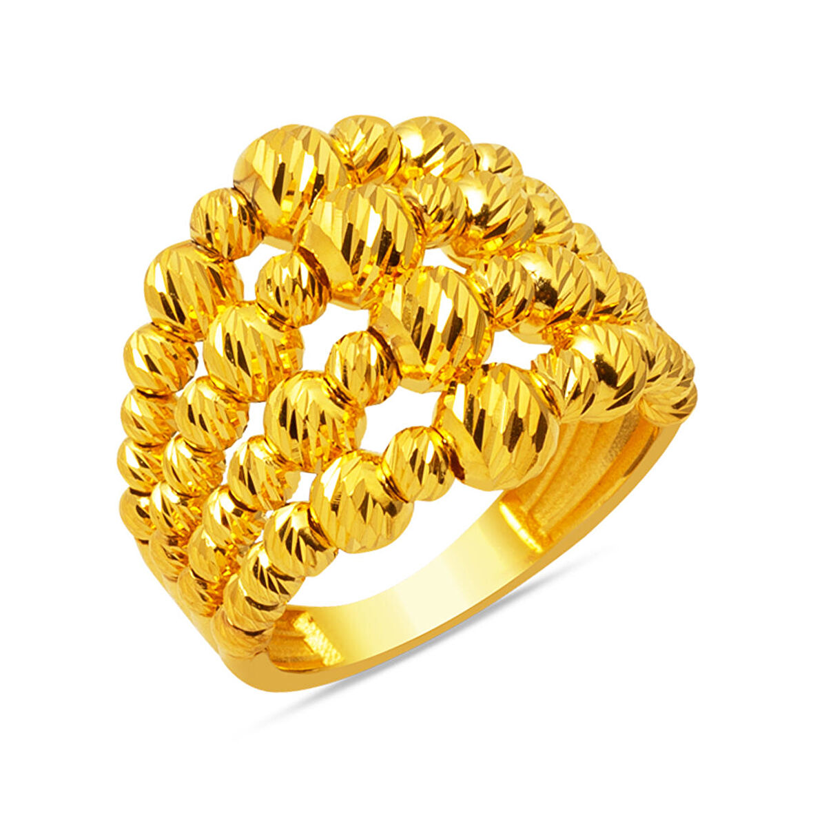 Dört Sıra Dorika Altın Yüzük