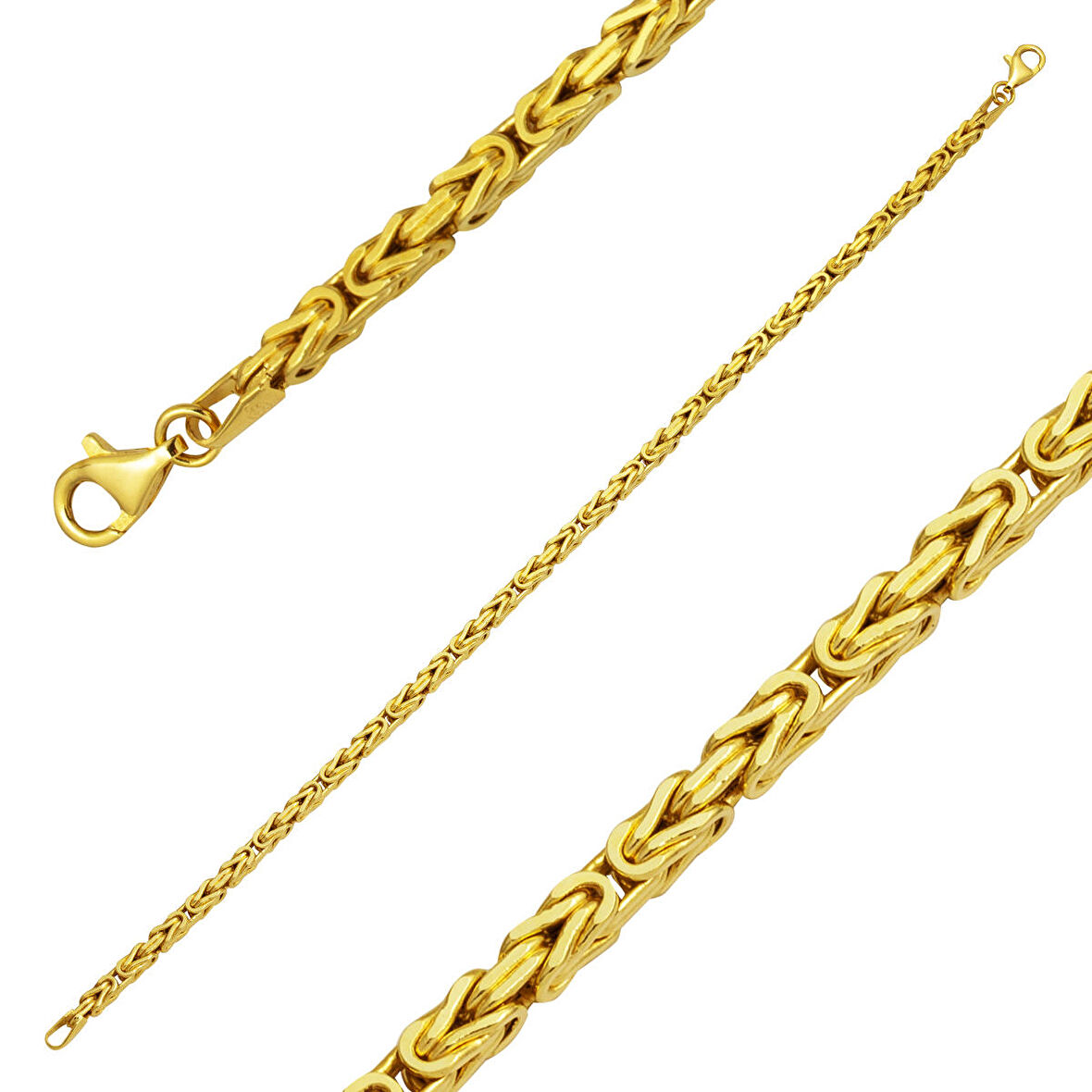 14 Ayar Kral Zincir Altın Bileklik