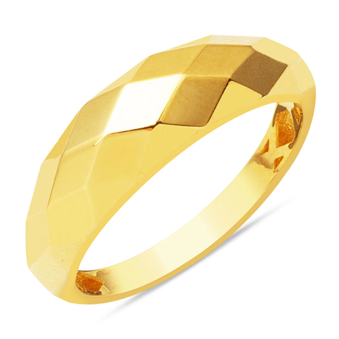 Prizma Köşeli 14 Ayar Altın Yüzük