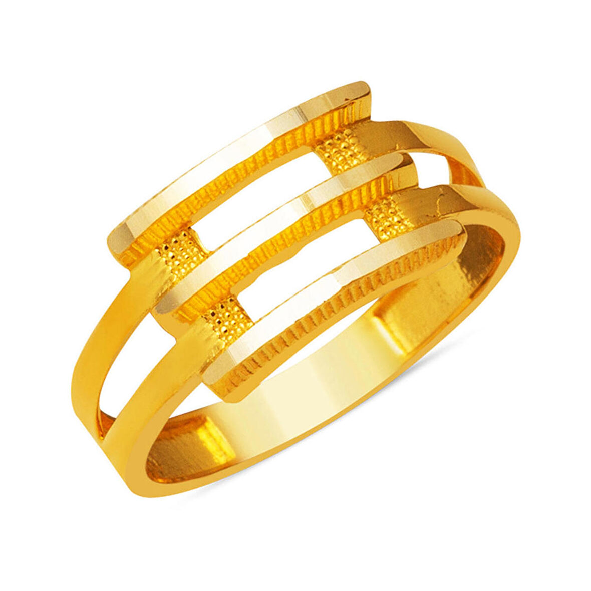 3 Sıra Ajda Kaburga Altın Yüzük