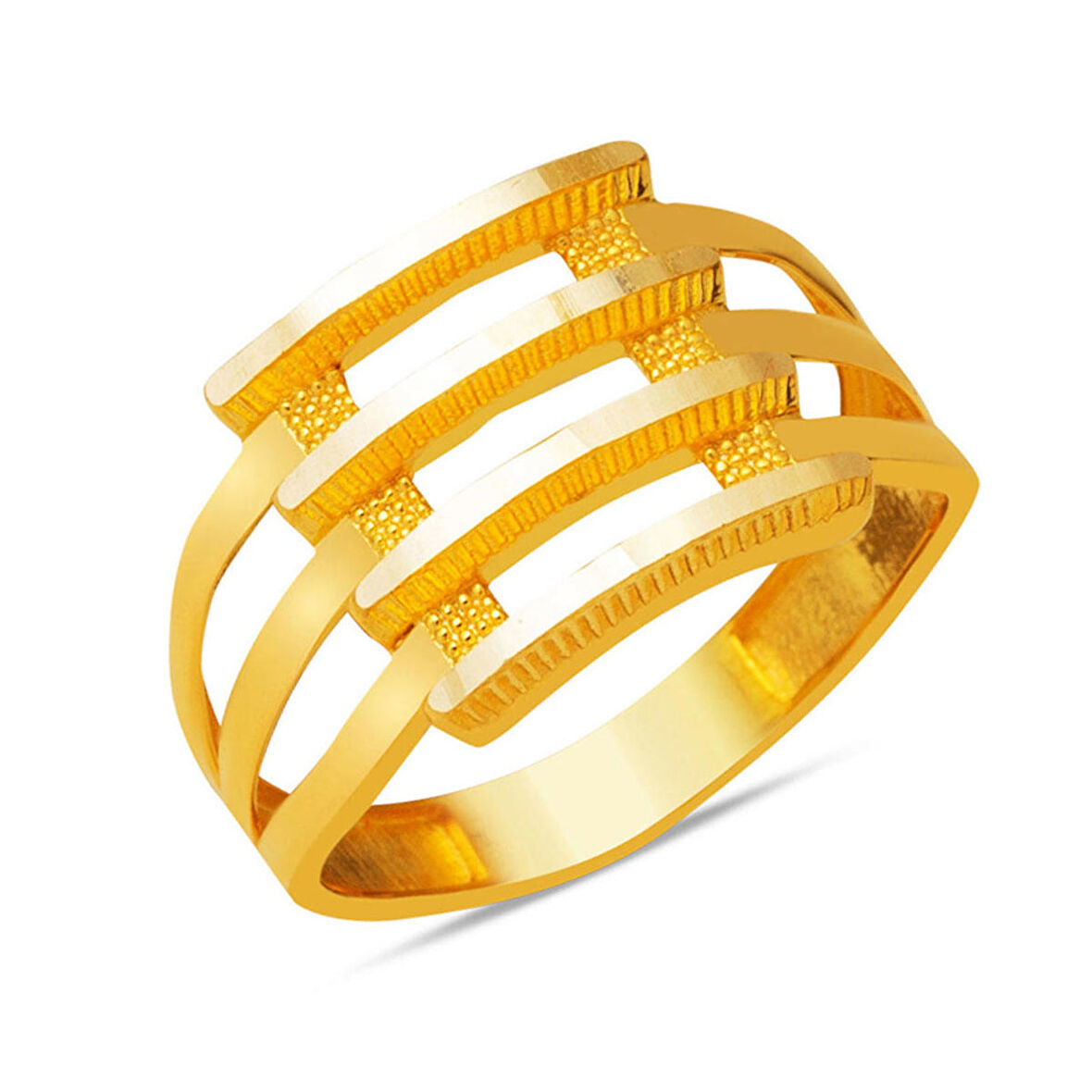 4 Sıra Ajda Kaburga Altın Yüzük