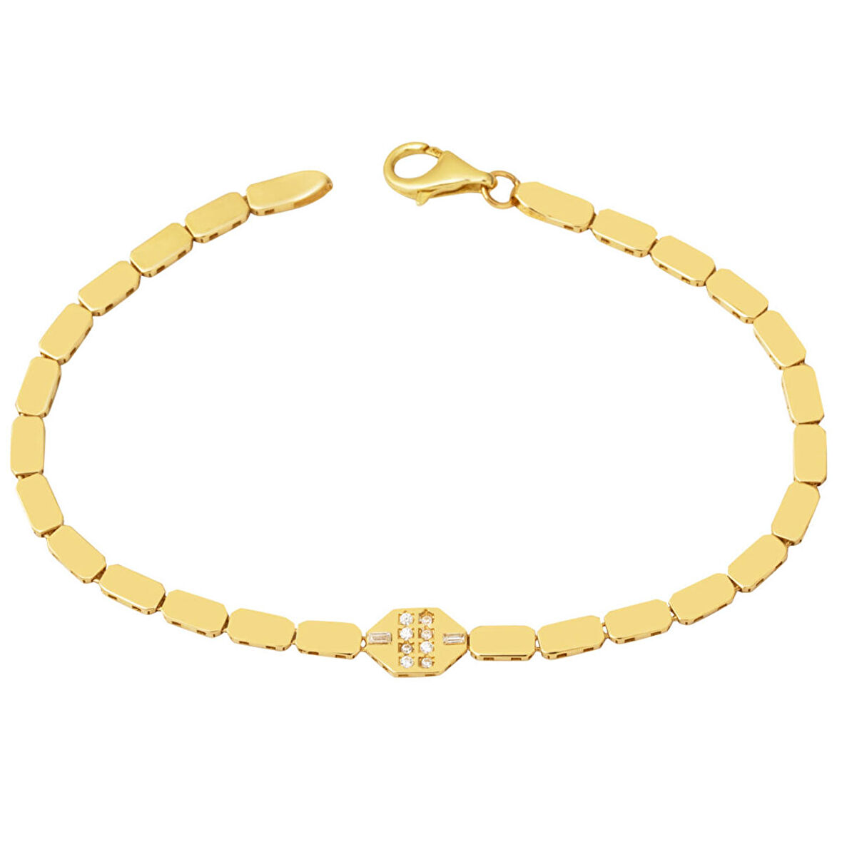 Spor 14 Ayar Altın Zarif Bileklik