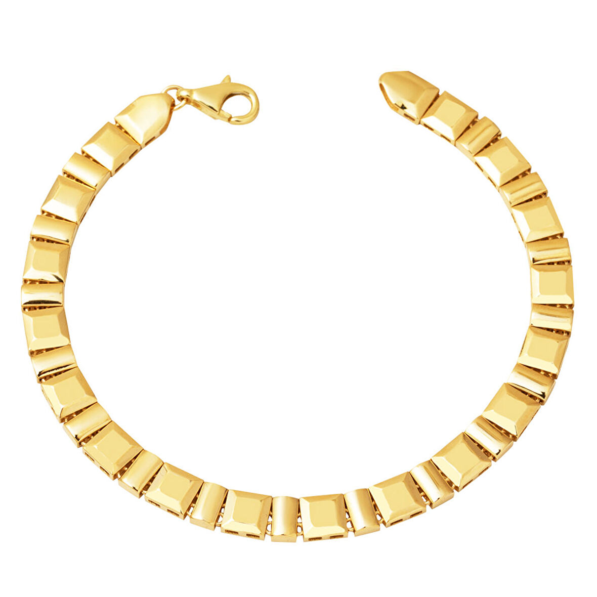 Sarı Altın Unisex Künye 14 Ayar