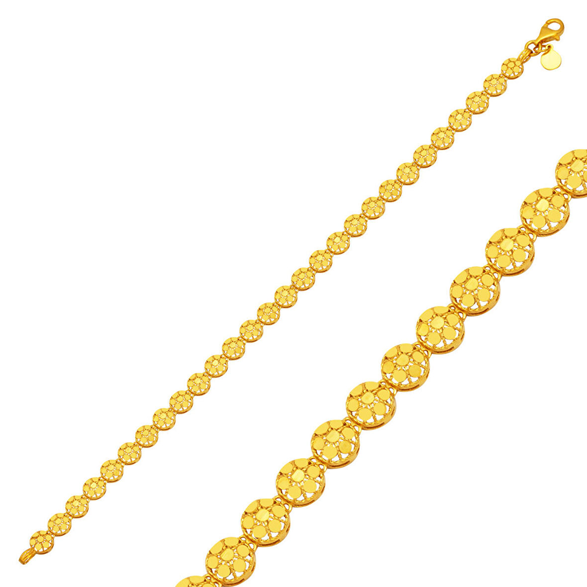 Işık Seli 22 Ayar Modern Altın Bileklik