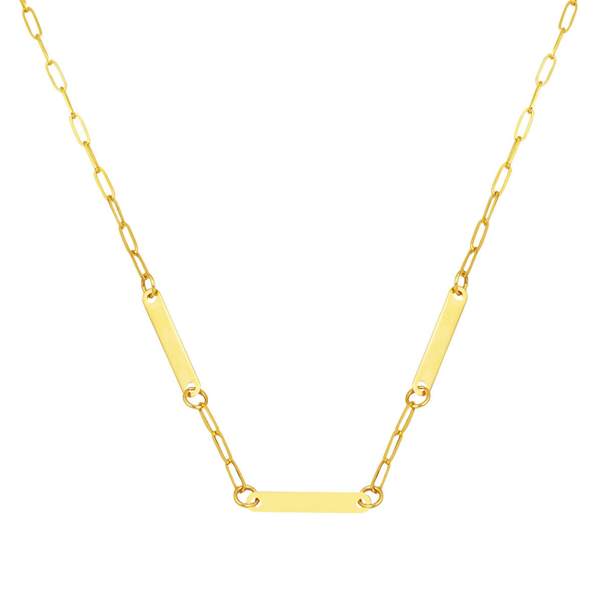 3 İsim Yazılabilen Altın Zincir Kolye 14 Ayar