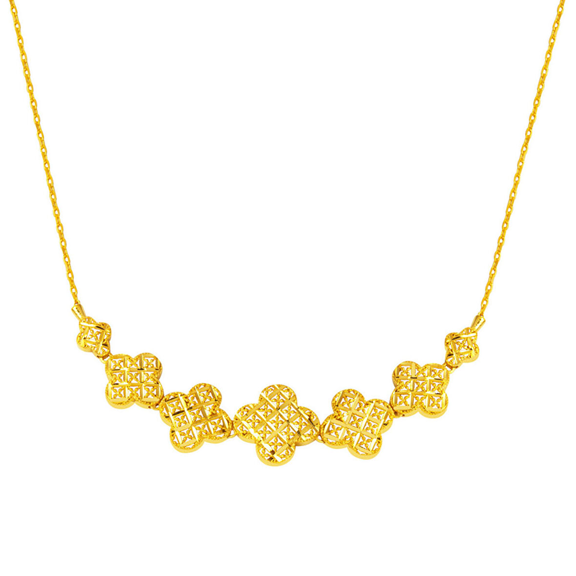 Papatya Sarmaşık 22 Ayar Altın Kolye