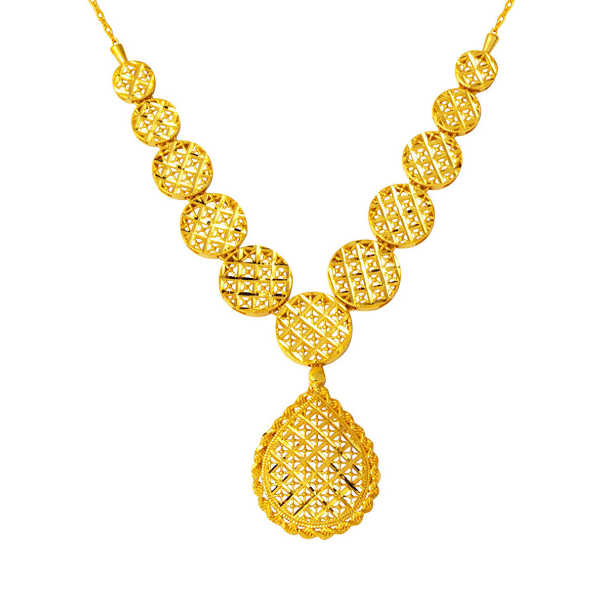 Damla Hasır Tasarım 22 Ayar Altın Kolye