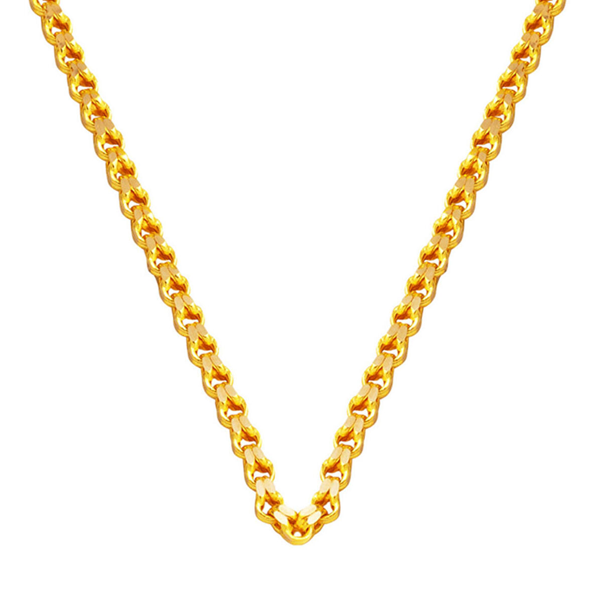 Güverse Altın Zincir (3mm Enli) 55 cm.