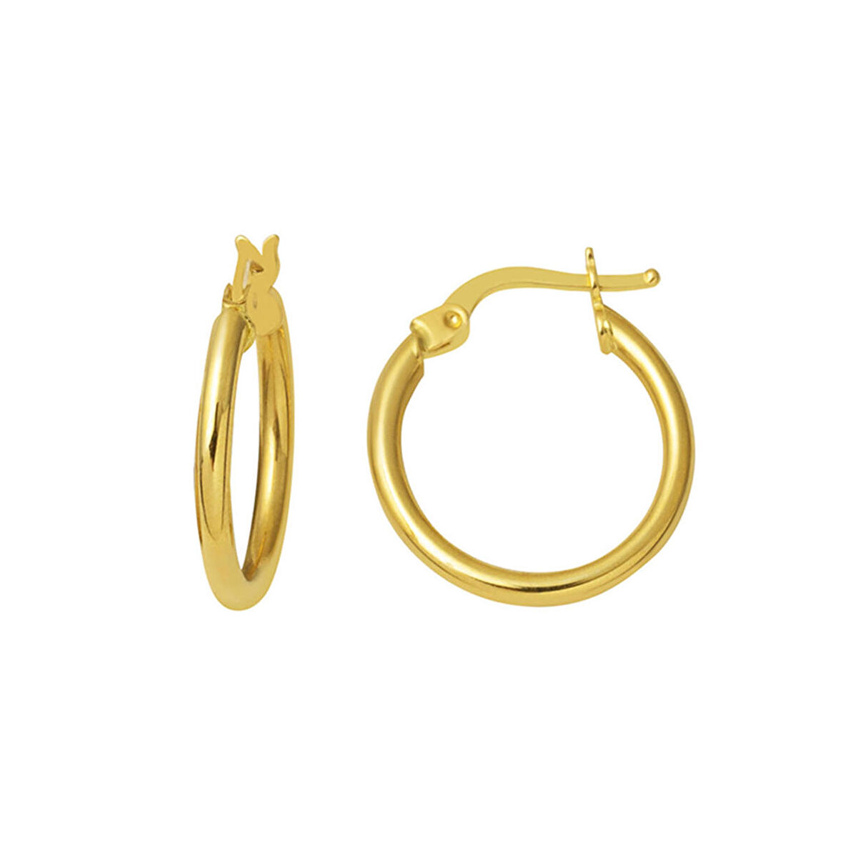 1,5 Cm Çaplı Altın Mini Halka Küpe