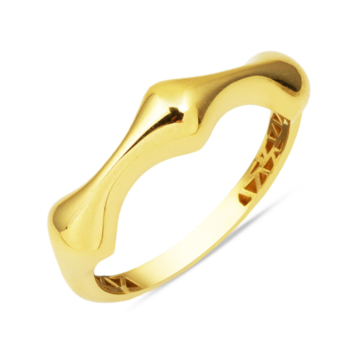 Kemik Model 14 Ayar Taşsız Yüzük