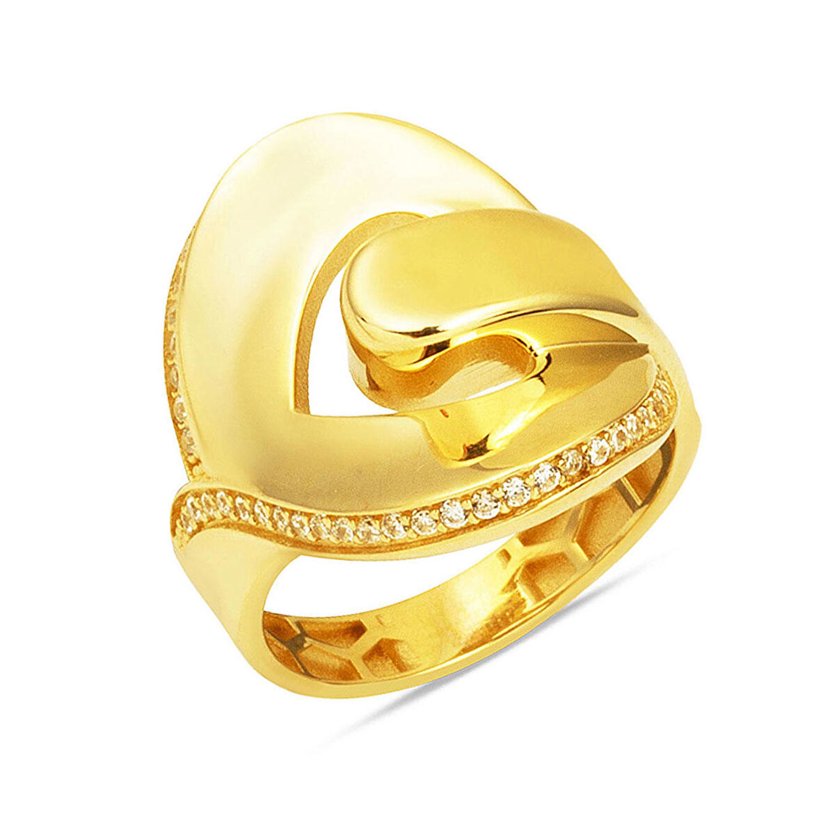 Kalp Düğümü 14 Ayar Altın Yüzük