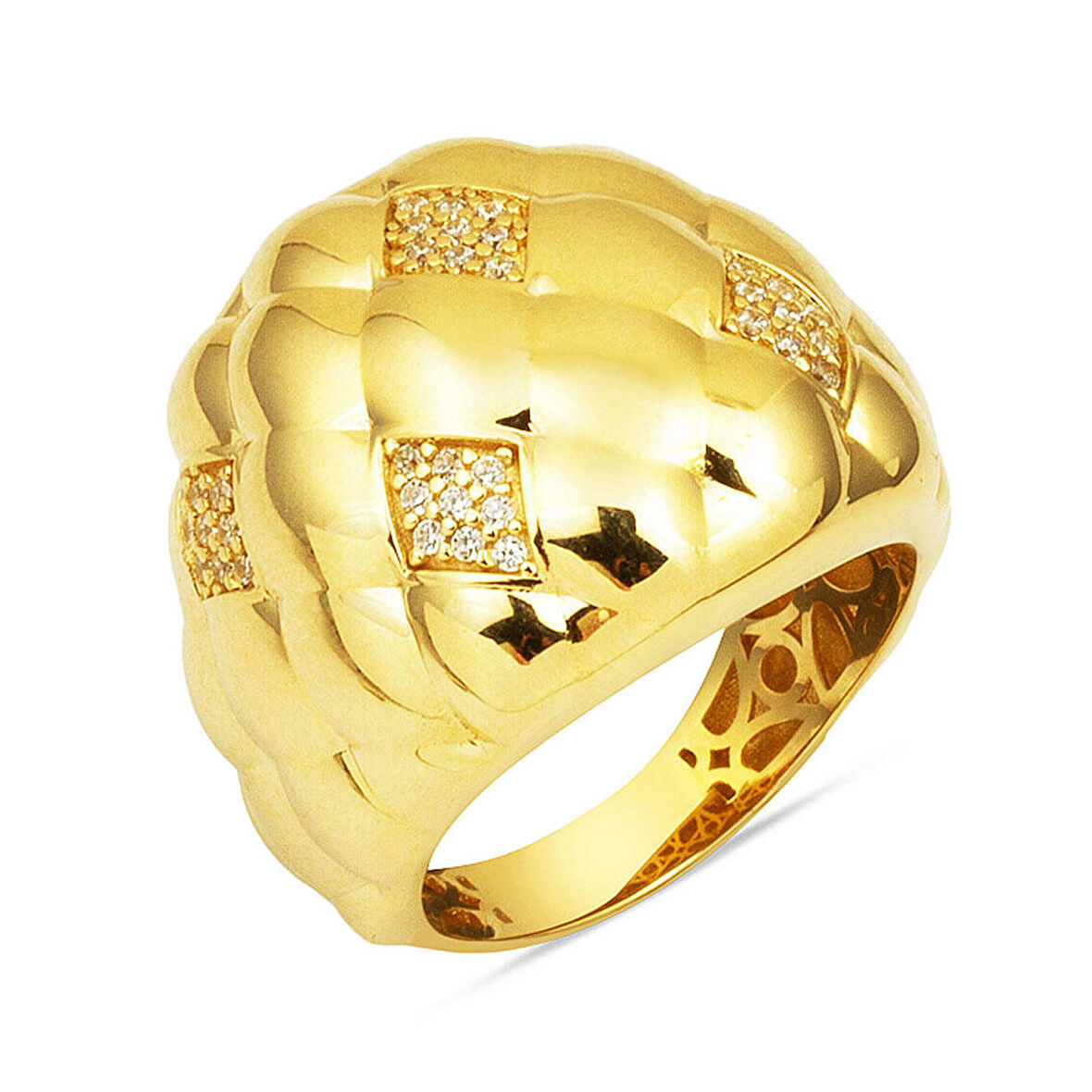 Veloria 14 Ayar Altın Tasarım Yüzük