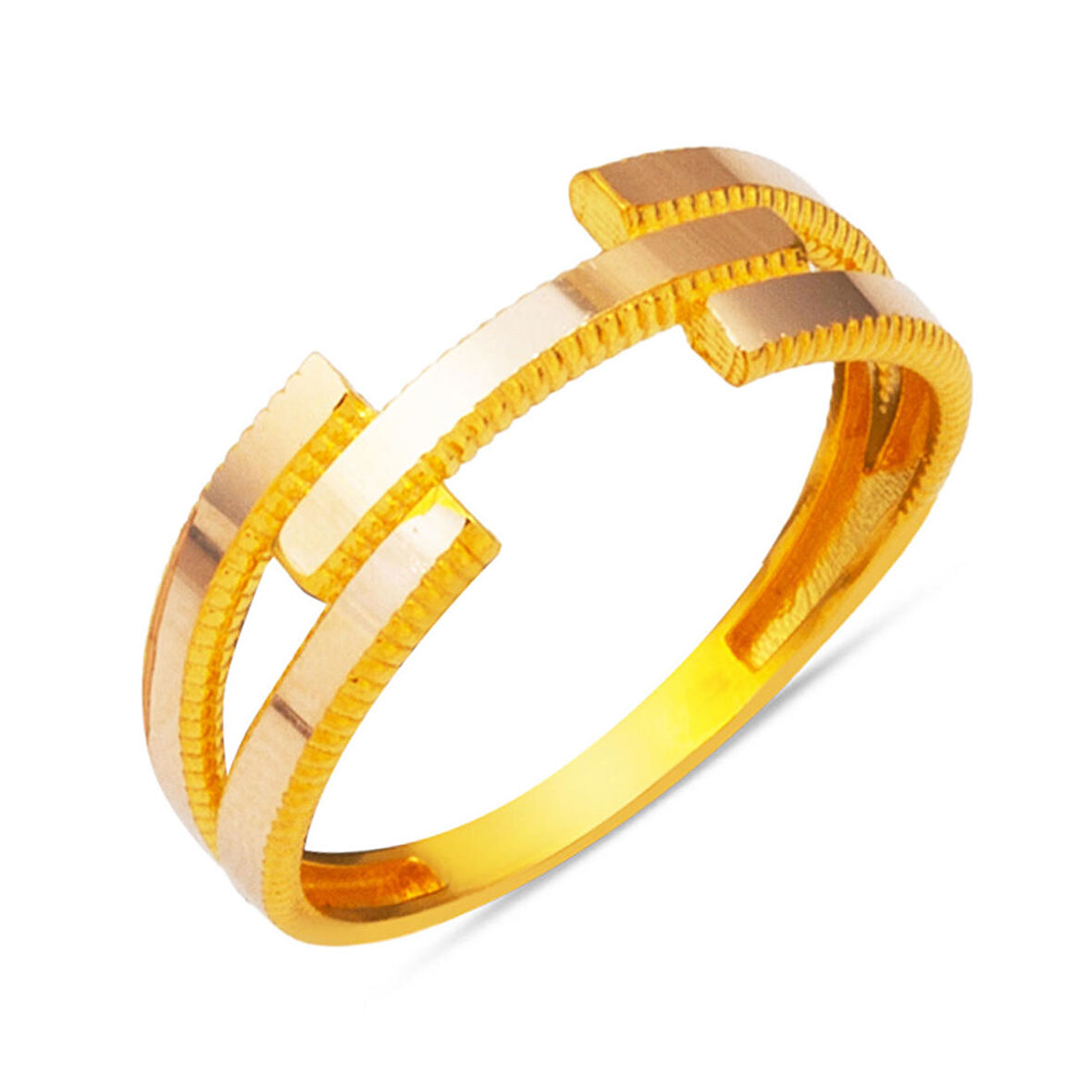 Tekli Kaburga Ajda Altın Yüzük 14 Ayar