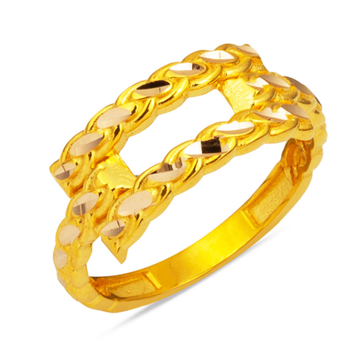 Burma Kaburga 14 Ayar Altın Yüzük