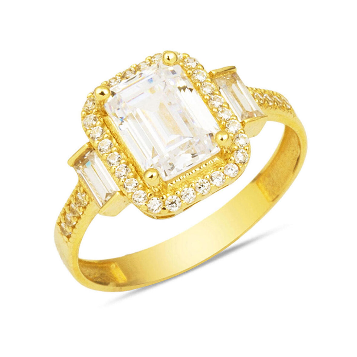 Baget 14 Ayar Altın Yüzük