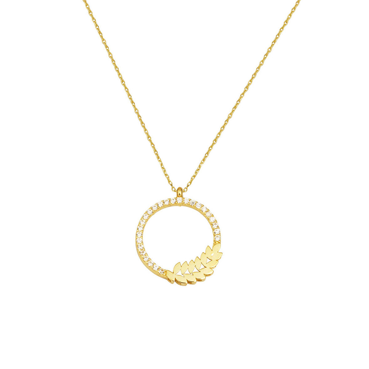 Başak 14 Ayar Altın Kolye