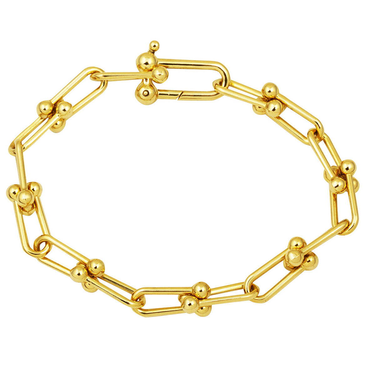 Tiffany Zincir Bileklik 14 Ayar Altın