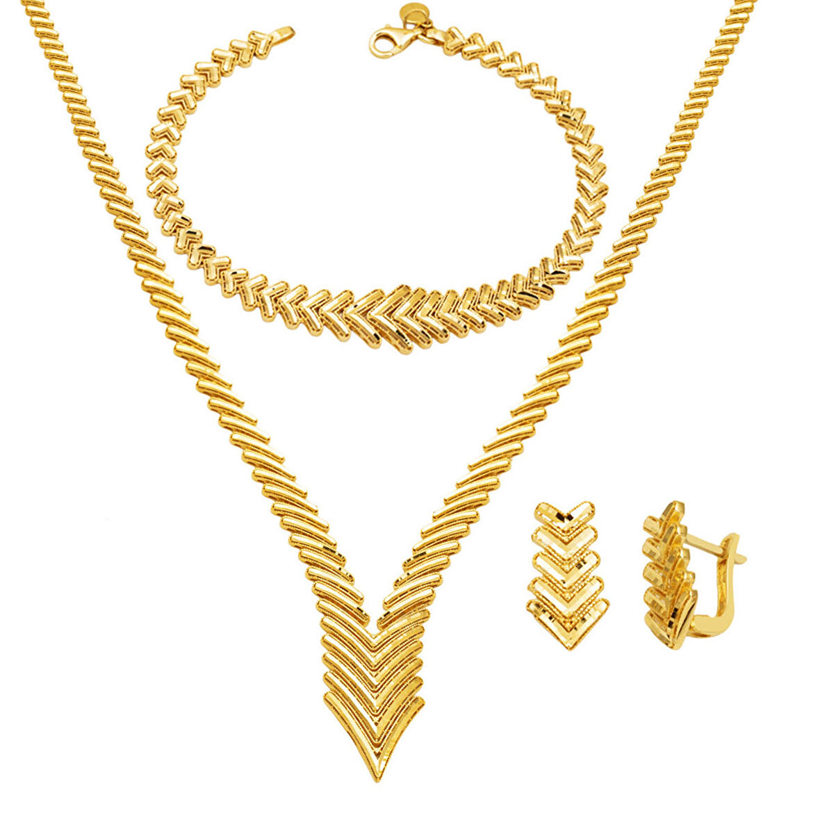 Başak Kalemli 14 Ayar Altın Düğün Seti