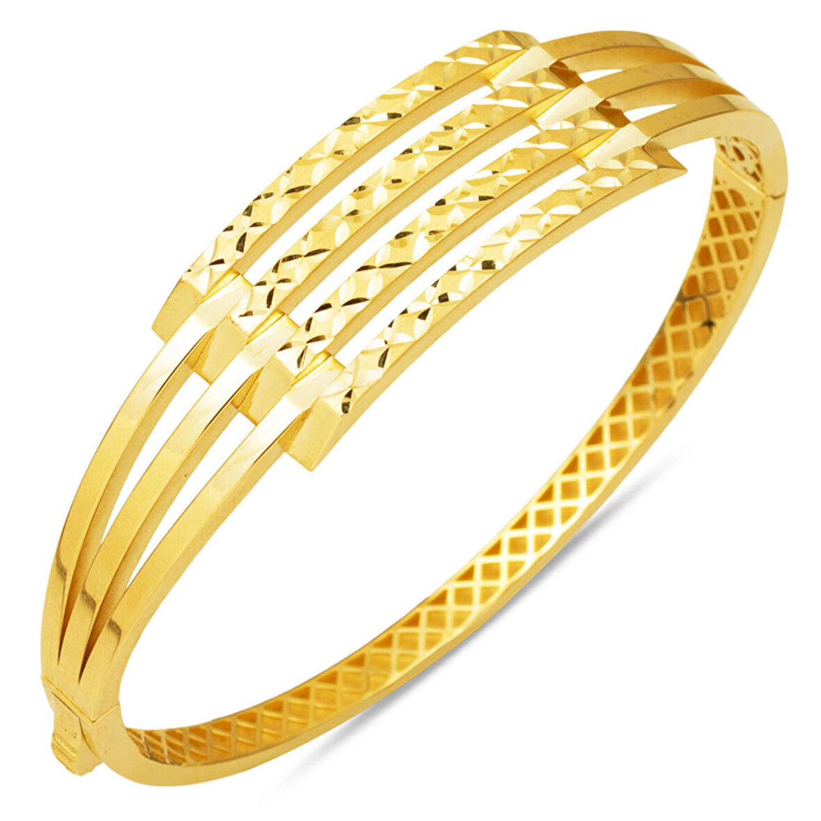 Kaburga Kelepçe Bilezik 14 Ayar Altın