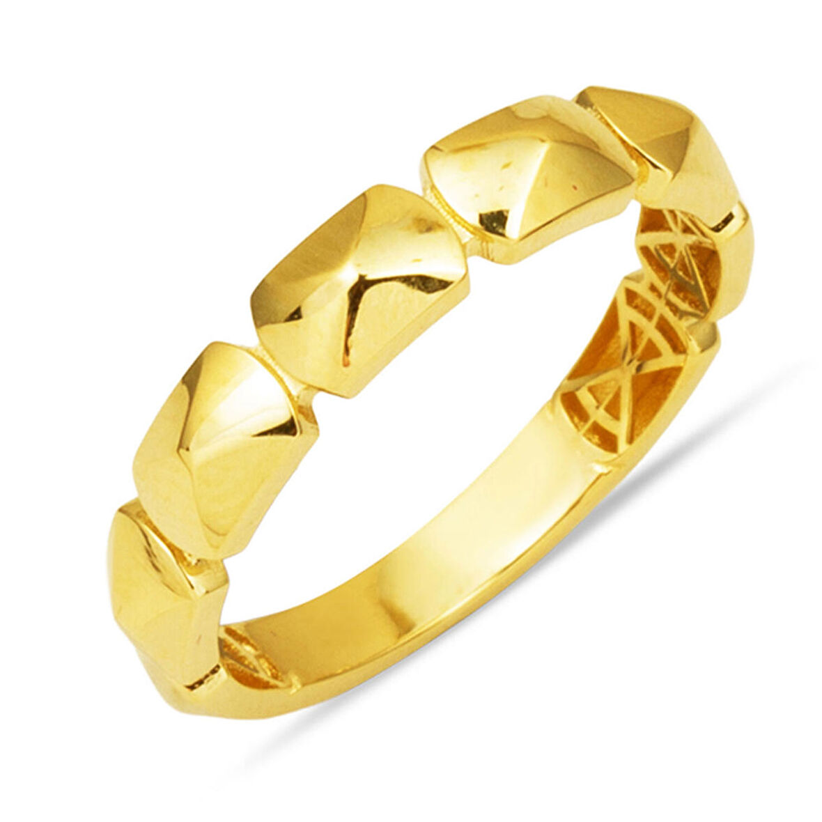 14 Ayar Sarı Altın Füzyon Yüzük