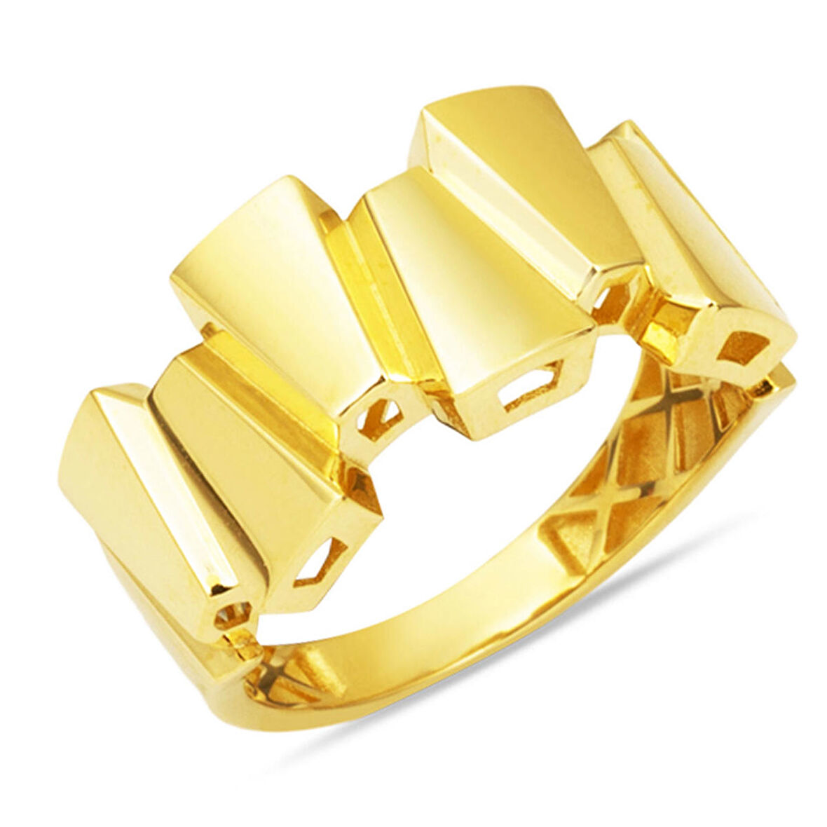 Buz Kırığı 14 Ayar Taşsız Altın Yüzük