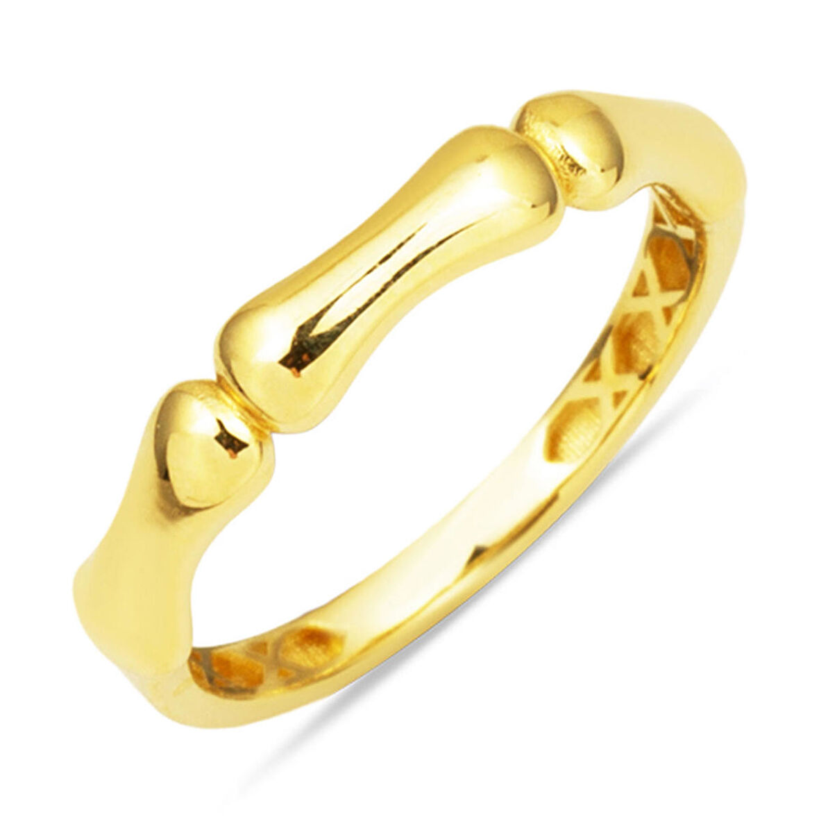 Kemik Tasarım 14 Ayar Altın Yüzük