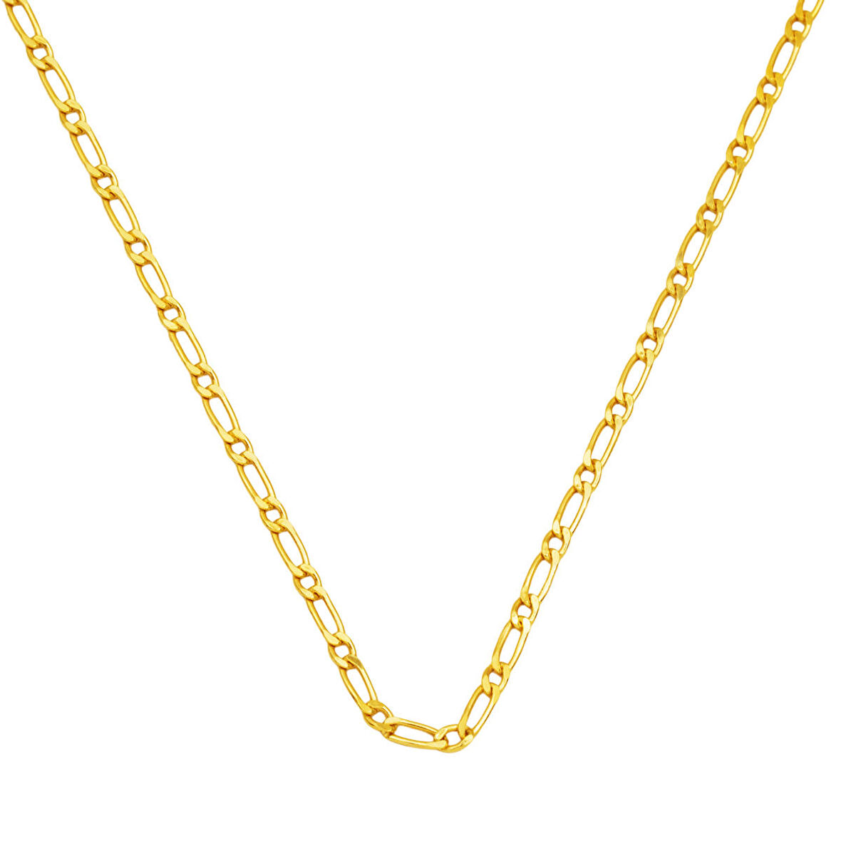 İnce 3mm Figaro Altın Zincir 60 cm.