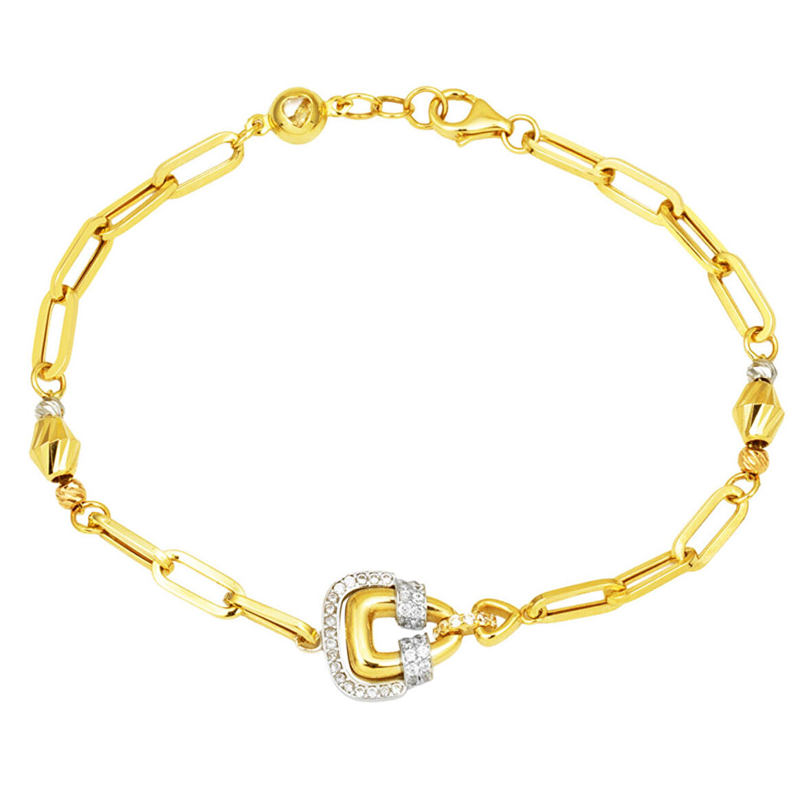 Valentino 14 Ayar Altın Ataç Zincir Bileklik