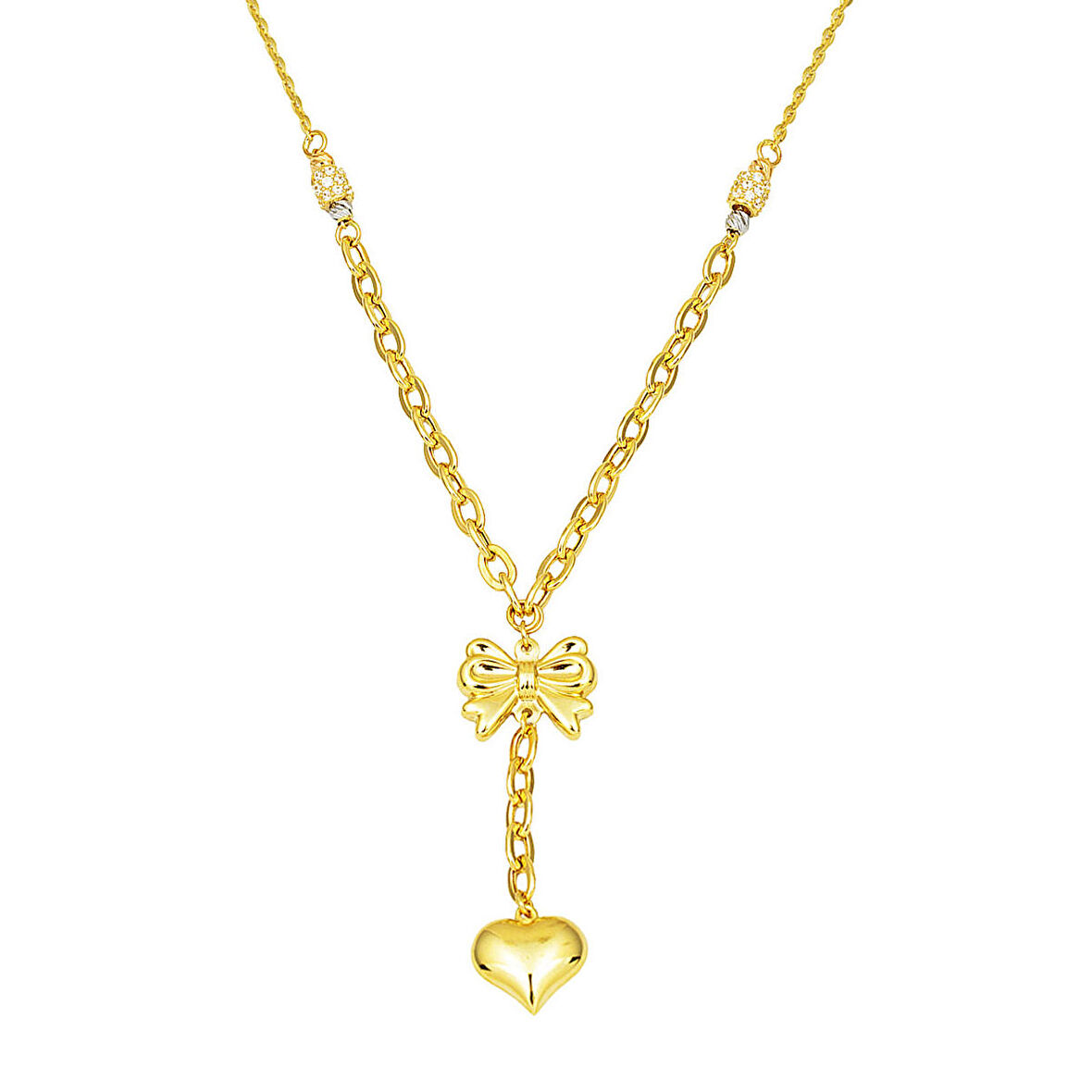 Kalp Sallantılı 14 Ayar Altın Pandora Kolye