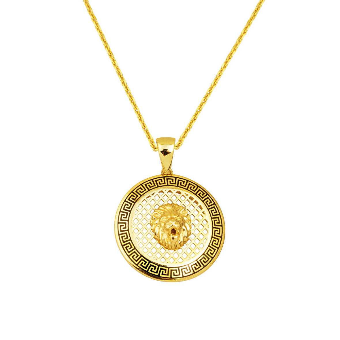 Aslanlı Tasarım 14 Ayar Altın Kolye
