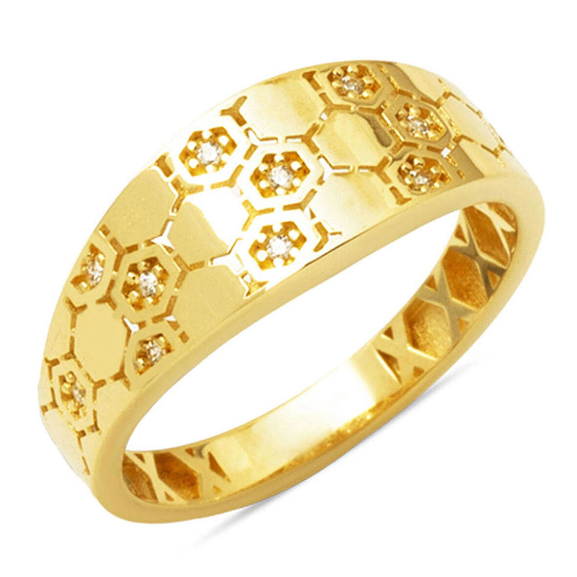 Petek 14 Ayar Altın Yüzük