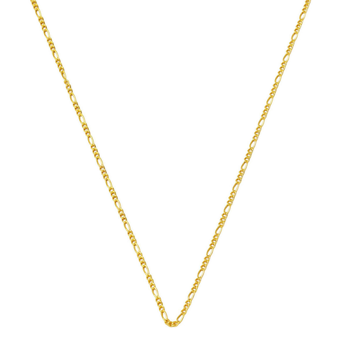 İnce Figaro Zincir 14 Ayar Altın 60 cm.