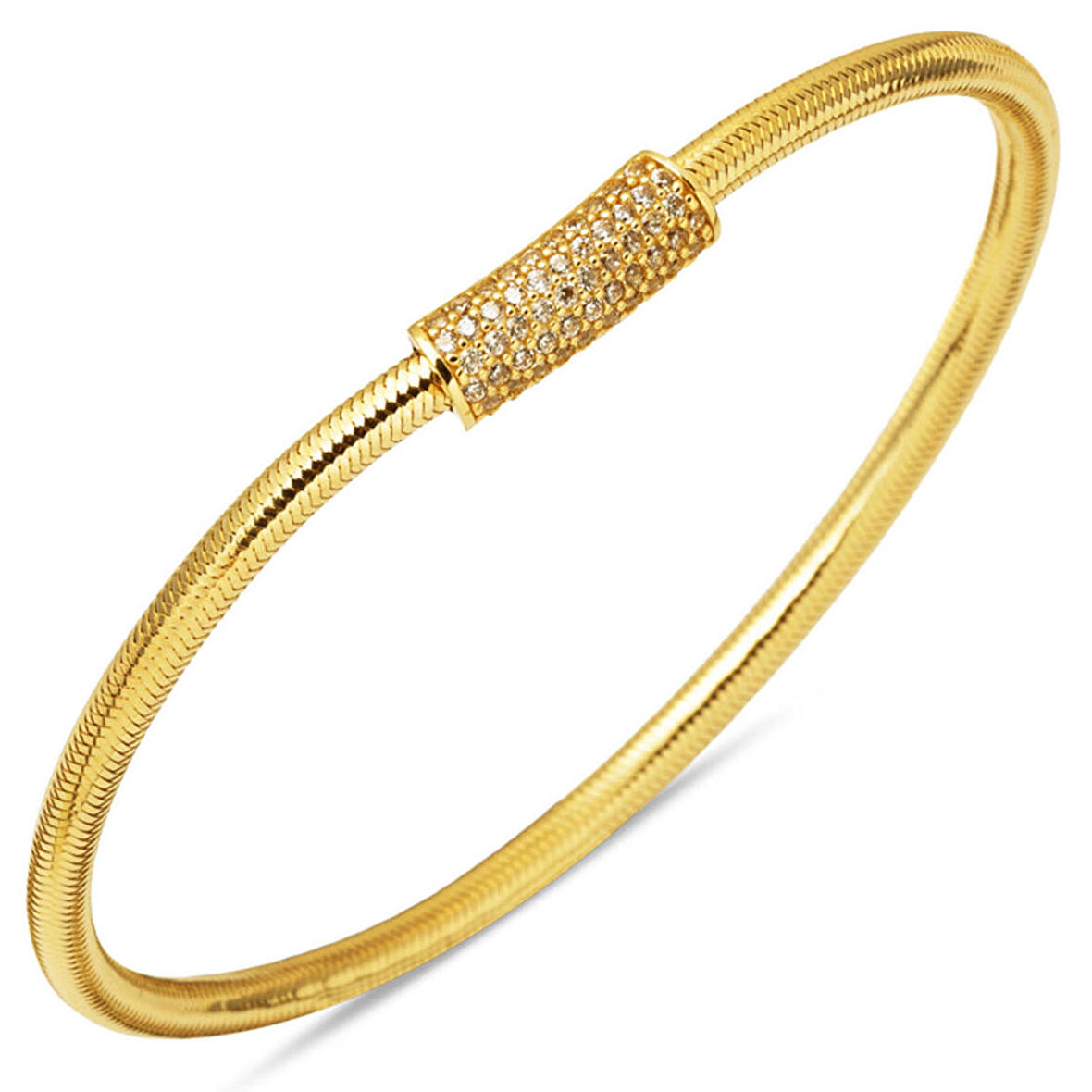 İtalyan Esnek Bileklik 14 Ayar Altın