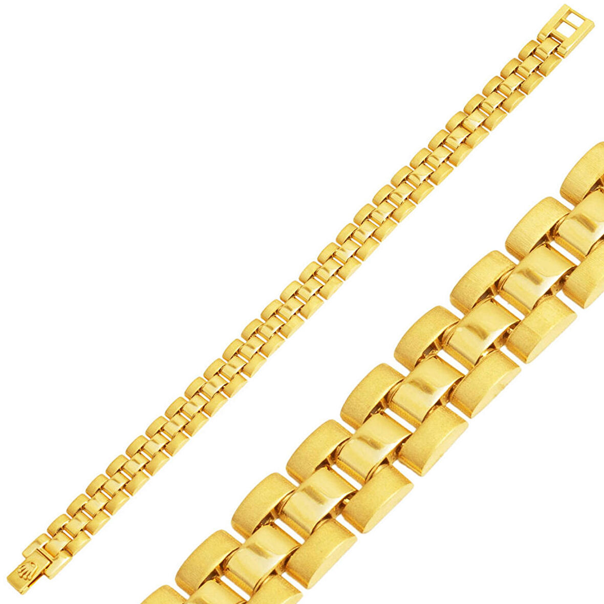 Rolex 14 Ayar Altın Unisex Bileklik