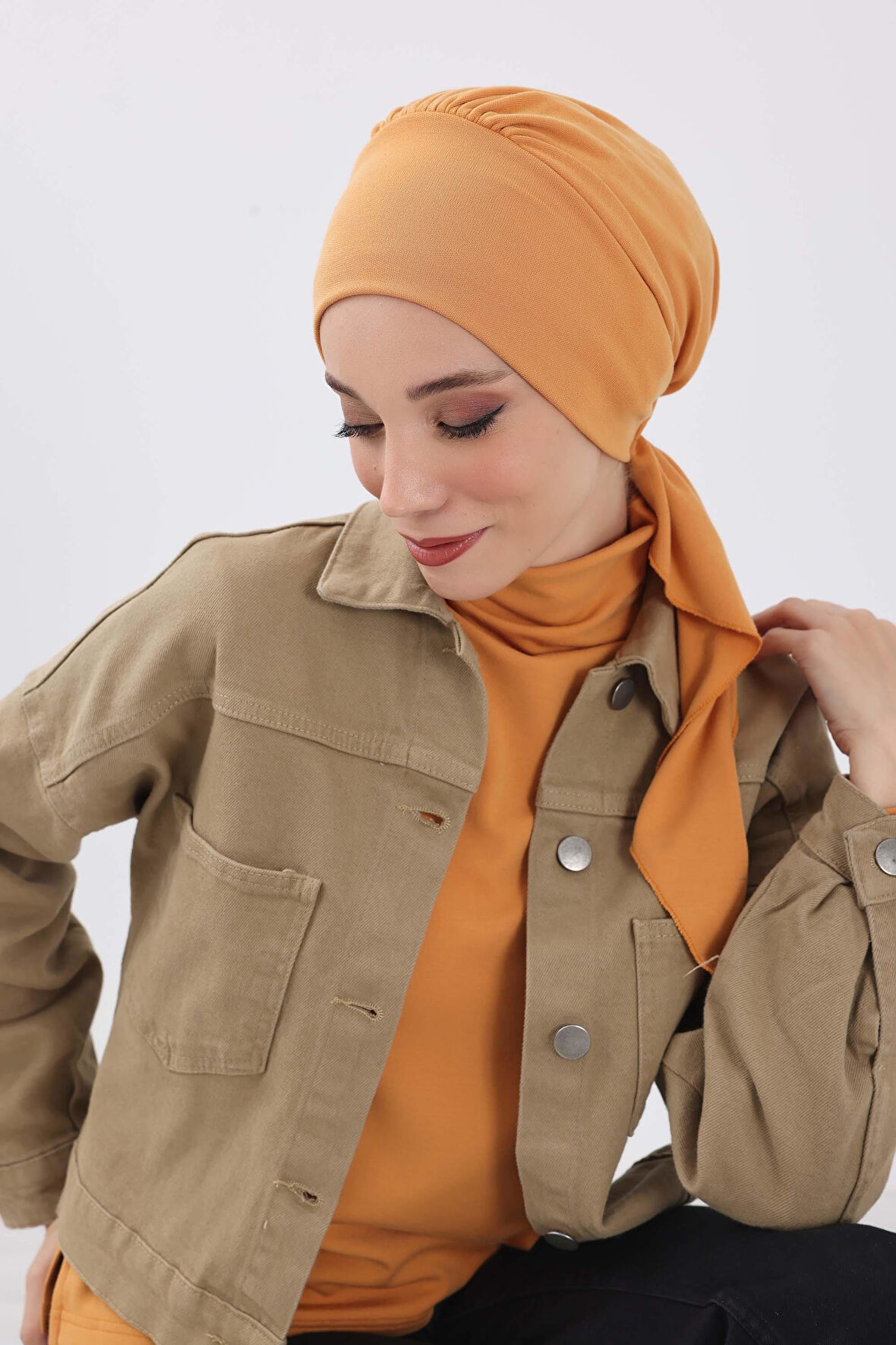 Kuyruklu Tesettür Bone,B-49RB