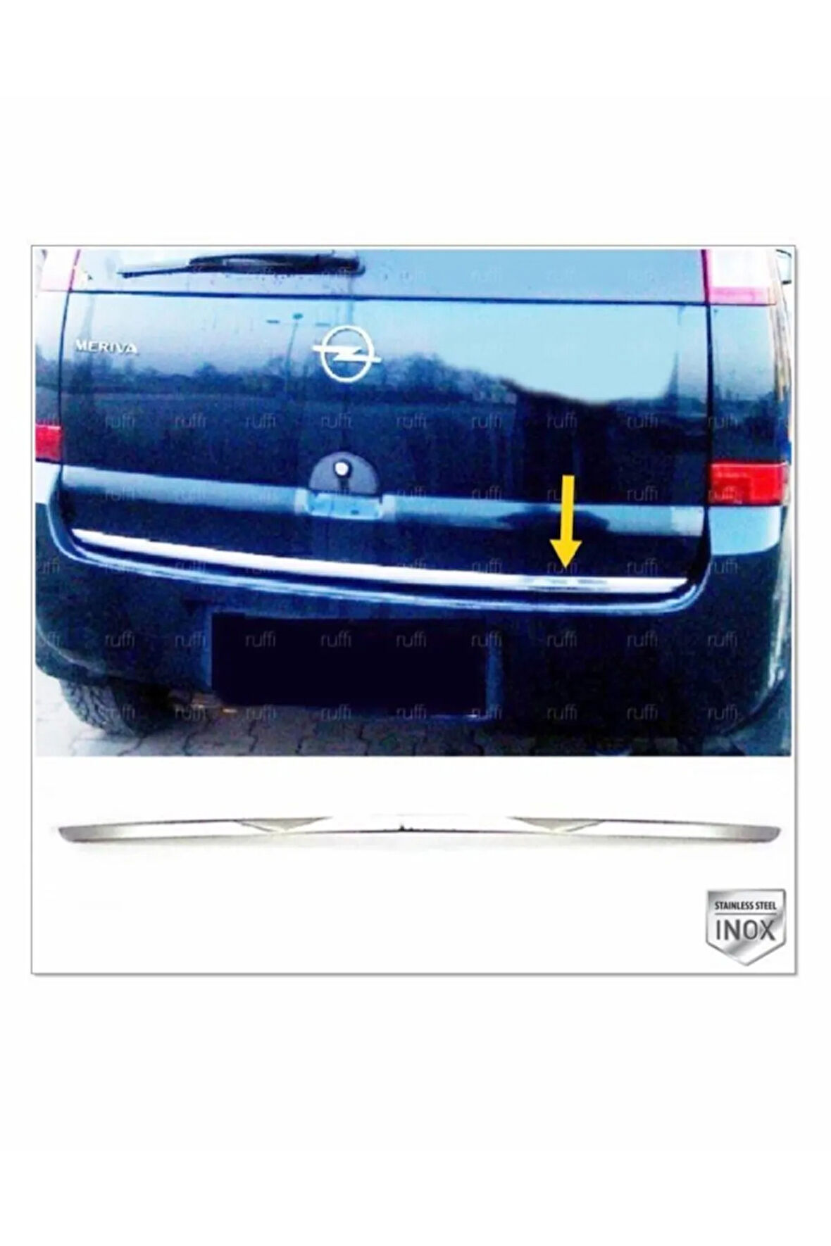 Opel Meriva Krom Bagaj Alt Çıtası 2003-2010 Arası P.çelik