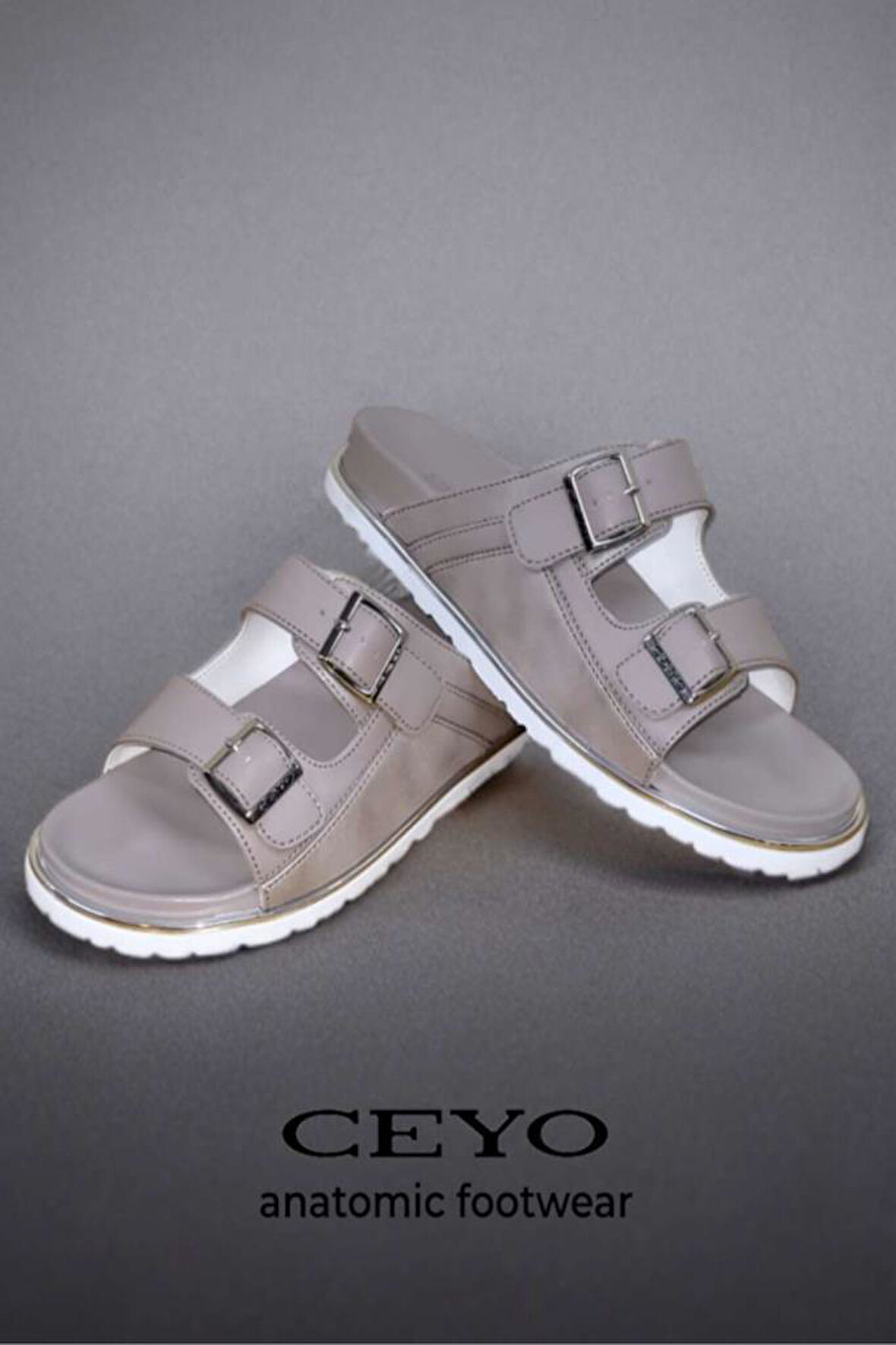 Ceyo 9988-8 Anatomik Taban Kadın Terlik Vizon 36-40 