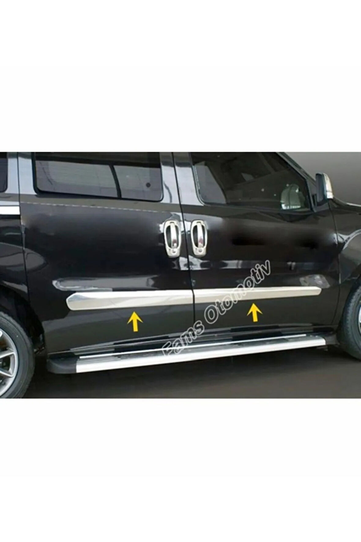 Opel Combo Krom Yan Kapı Çıtası 4 Prç. 2011-2018 P. Çelik