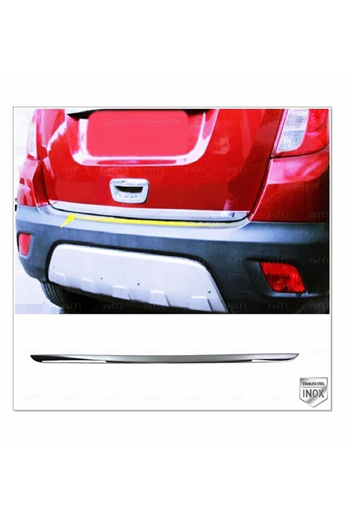 Opel Mokka Krom Bagaj Alt Çıtası 2012 Üzeri P.çelik