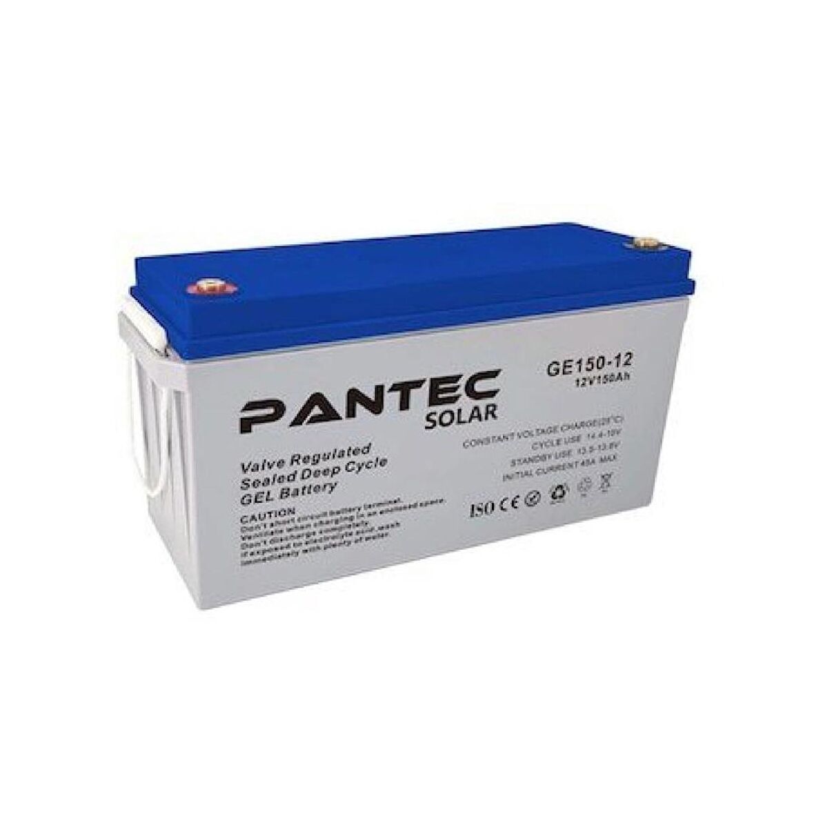 PANTEC 150 AMPER SOLAR JEL AKÜ DERİN DÖNGÜ