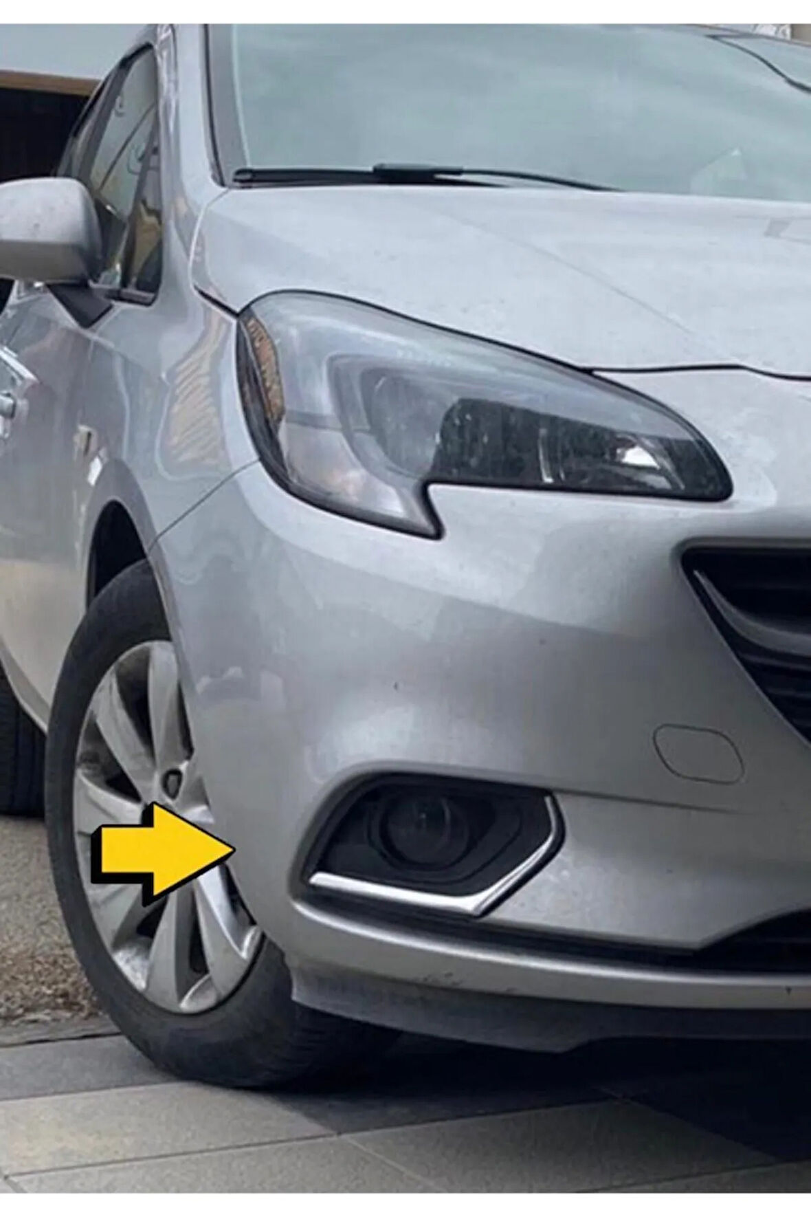 Opel Corsa E Krom Sis Farı Çerçevesi 2 Prç. 2014 Üzeri Paslanmaz Çelik