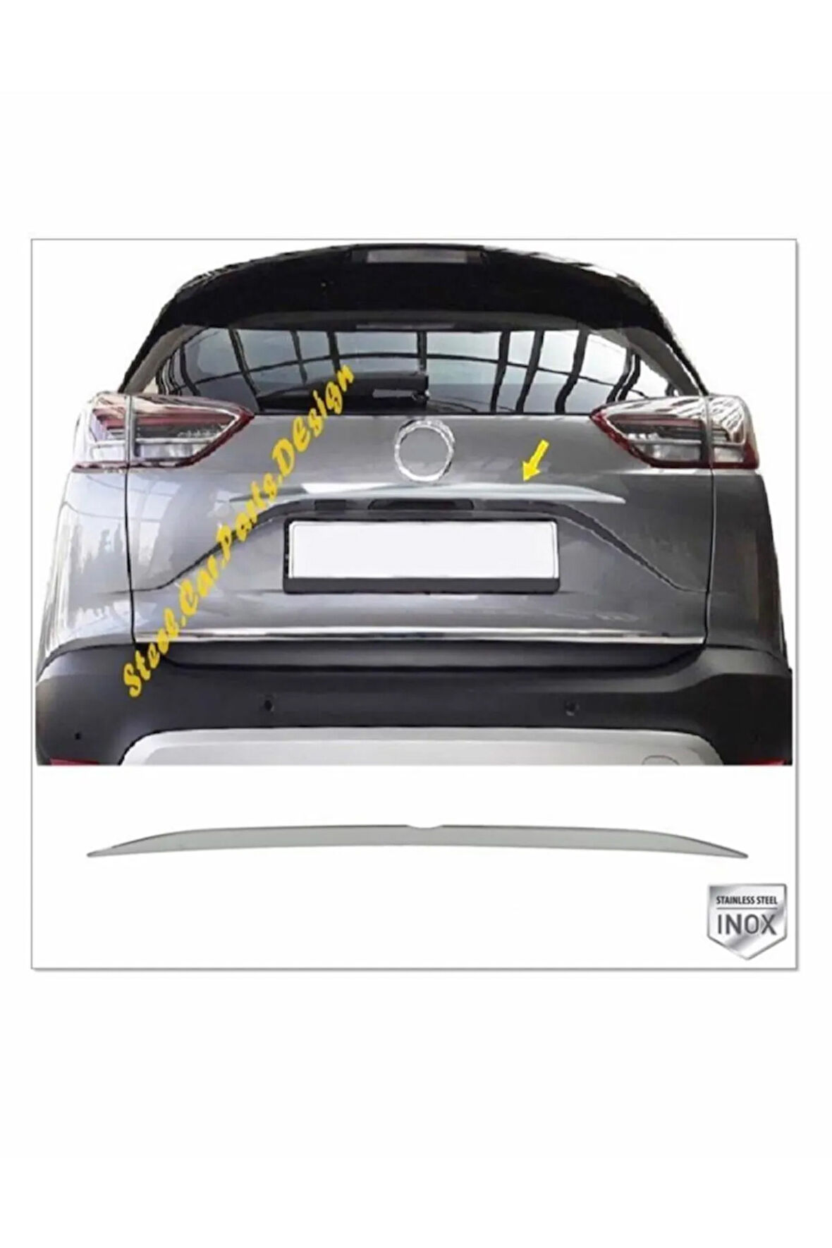 Opel Crossland X Krom Bagaj Çıtası 2017 > P.çelik