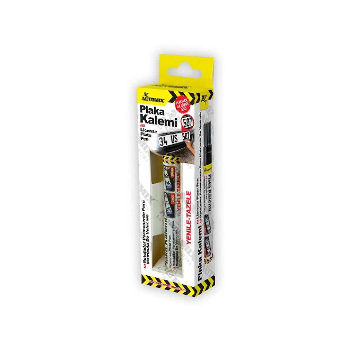 Automix Plaka Kalemi Siyah