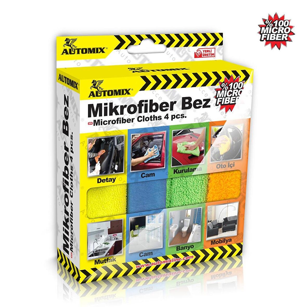 Automix 4lü Mikrofiber Bez