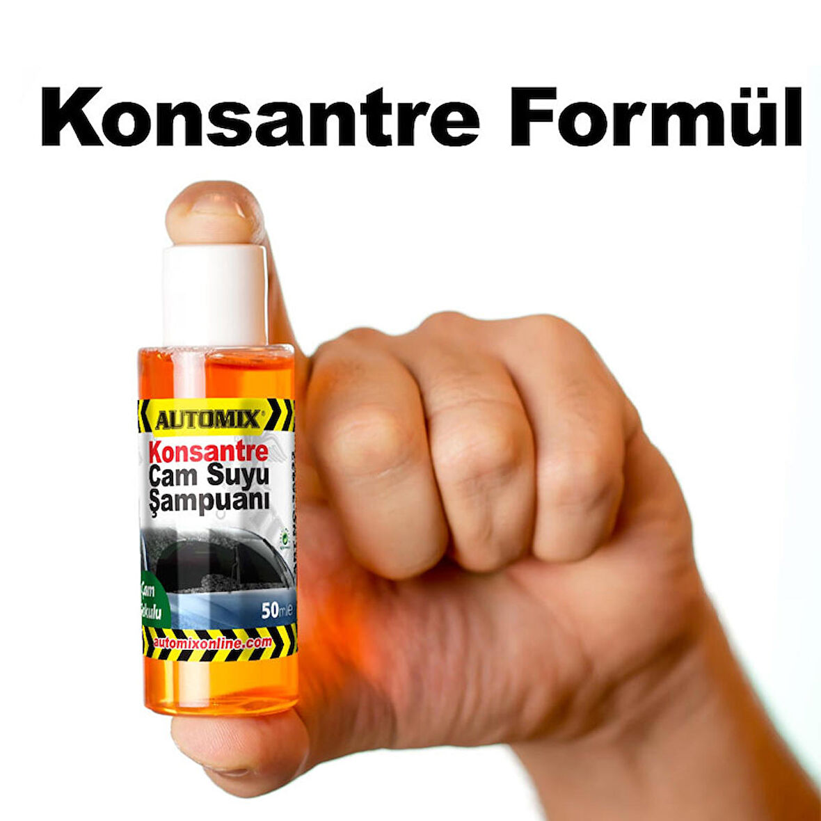 Automix 36822 Oto Cam Suyu Şampuanı Çam Kokulu 50Ml