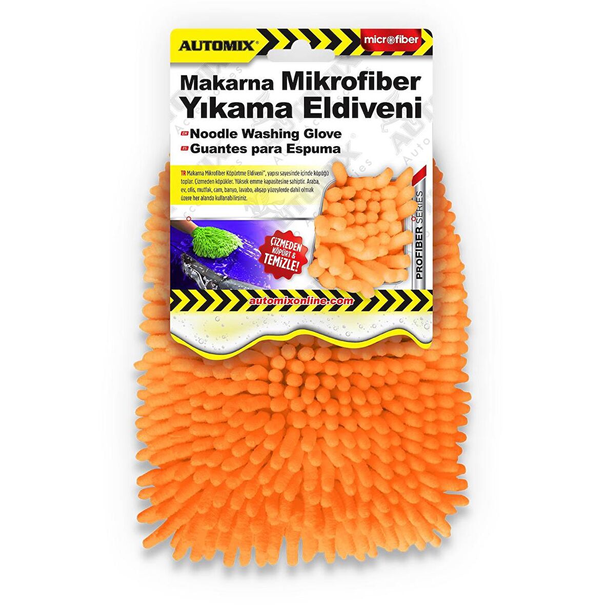 Automix Makarna Mikrofiber Oto Yıkama Eldiveni