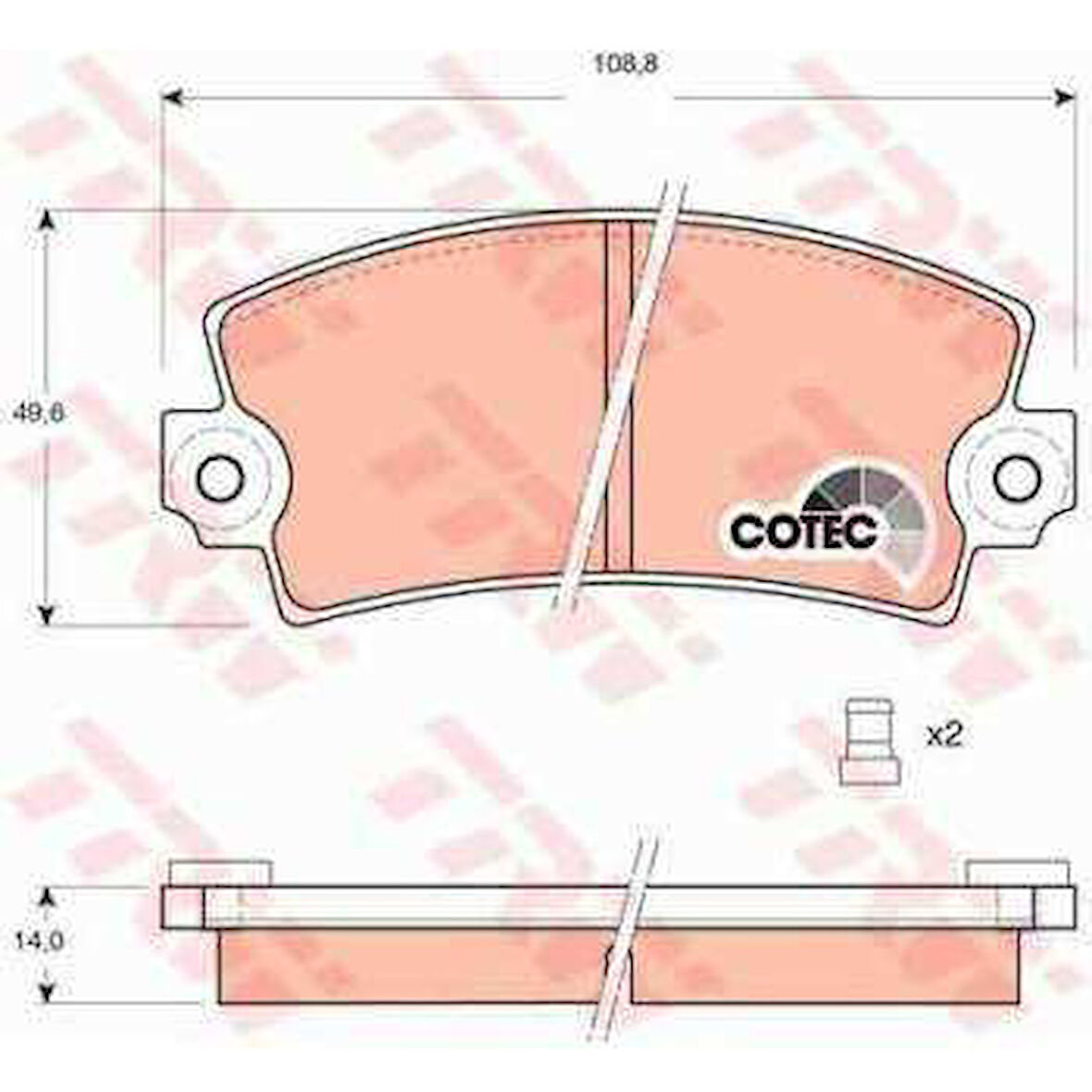 Renault Eski On Fren Balatası R12 - Trw Gdb148