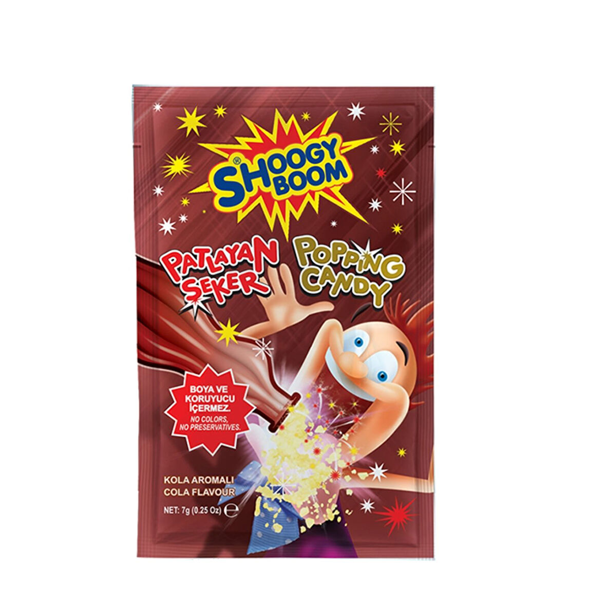 Shoogy Boom Kola Aromalı Patlayan Şeker 7 Gr. 1 Adet