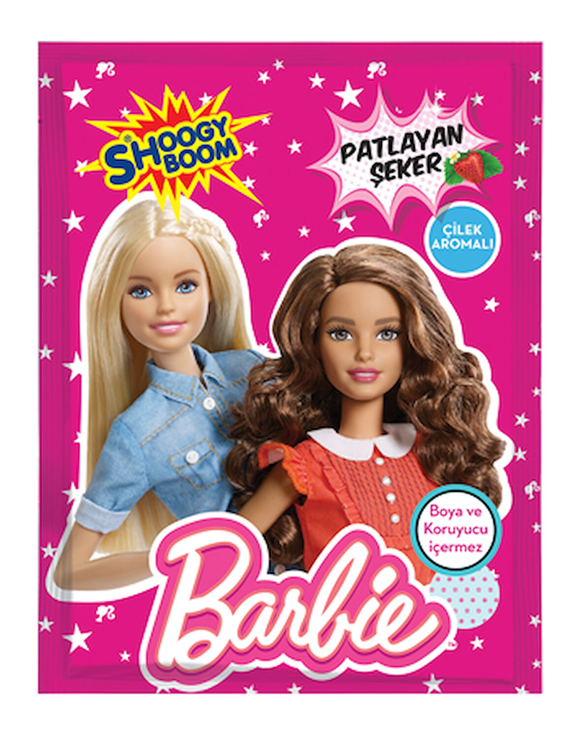Barbie Çilek Aromalı Patlayan Şeker 7 Gr. 1 Adet
